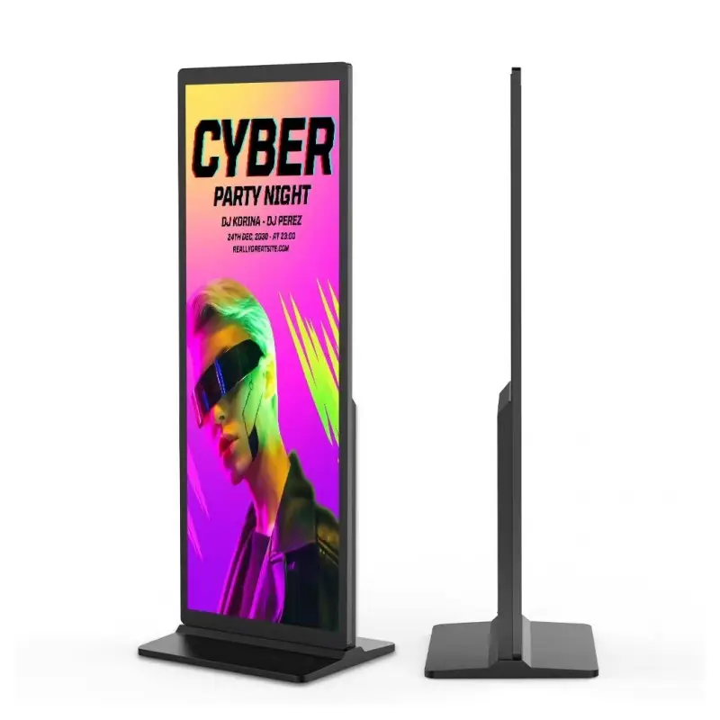 P2 P3 Portable Standee Digital Sign Floor Stand Alone Pantallas Totem LED Poster Video Wall Mirror Display Panel Screen