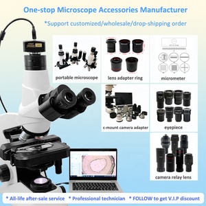 Nouvel adaptateur de caméra de microscope 0,5X, adaptateur C-Mount, interface de caméra CCD, adaptateur Photobube pour microscope <span class=keywords><strong>Olympus</strong></span> - Product Image 6