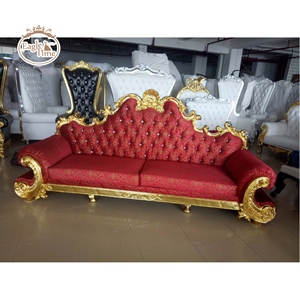Venta al por mayor barato de lujo boda real oro blanco chaise lounge trono sillas diseños - Product Image 6