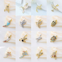 LUOYUNE 2026 Collier unisexe tendance en laiton plaqué or 18 carats avec pendentif ange ailé en zircon, breloques phénix et aigle, idéal pour un cadeau