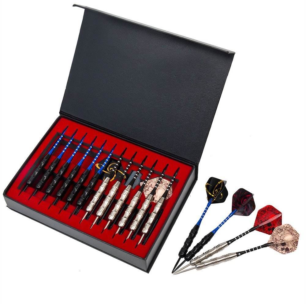 Coffret cadeau rouge de 12 pièces + 24 ailerons de queue