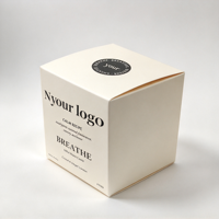 Boîte cadeau pour bougie imprimée en couleur, boîte d'emballage de luxe pour bougie aromatique avec logo personnalisé pour la fragrance d'intérieur