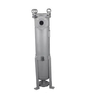 Water Filtration System HFF Side In Stainless Steel Concave Cover Liquid Bag Filter Housing
