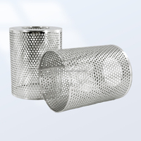 Tube filtrant perforé sur mesure en acier inoxydable, filet métallique, cylindre filtrant pour traitement de l'eau