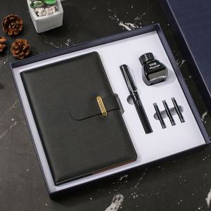 Wholesale High Quality Custom Promotional Notebooks Corporate Business <b>Gift</b> <b>Set</b> With Customized Logo A5 Pu Hardcover Notebooks - Product Image 3