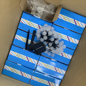 Luci a stringa solari a bolle impermeabili da 7,5 m con 50 LED, 8 effetti luminosi, per pergola, ombrellone, decorazioni natalizie da esterno - Product Image 6
