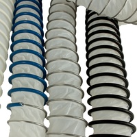 Conduit d'air flexible en PTFE de style industriel, en acier inoxydable chinois, 10m, installation facile, montage au plafond, émission extérieure de semi-conducteurs