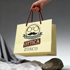<span class=keywords><strong>Bolsas</strong></span> de Papel Color Crema con Logotipo Personalizado y Asas de Cuerda, <span class=keywords><strong>Bolsas</strong></span> de Papel para Empaque al por Mayor, <span class=keywords><strong>Bolsas</strong></span> de Papel Ecológicas para Mercancías - Product Image 3