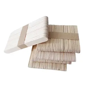 Ijslolly Ijs Sticks Biologisch Afbreekbaar Houten Hoge Kwaliteit Natuurlijke Aangepaste Logo Houten Stok Houten Stokken Voor Voedsel 50000Pcs