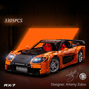 C61502 Diseño 1:8, 3071 Piezas, Bloques de Construcción, Moc Artemy Zotov, Mazda Rx-7, Coche Deportivo Rc, Ladrillos, Regalo de Cumpleaños y Navidad - Product Image 3