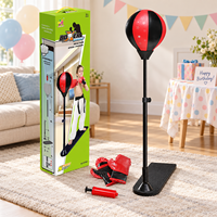Ensemble de ballon de boxe pour enfants avec support réglable en hauteur, gants et pompe manuelle, ballon de frappe autoportant pour débutants