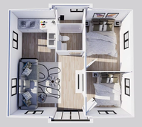 Maison Capsule Personnalisée 20/30/40FT pour Dortoirs, Mini-Maison Préfabriquée Conteneurisée, Maison Conteneurisée de Luxe – Vente Directe Usine