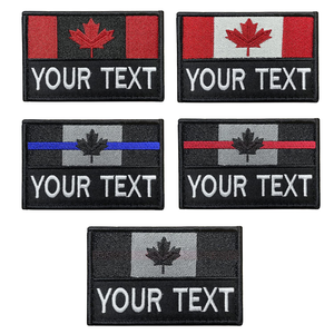 Customizable <strong>Name</strong> <strong>Patches</strong> Hook and Loop Fastener Outdoors Tactical Embroidered <strong>Name</strong> Tapes Canada Flag Embroidery <strong>Patch</strong> for Bags - Product Image 2