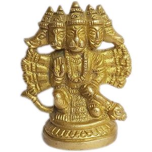PARIJAT HANDICRAFT Shabby Chic Hanuman Laiton Idole Grande Statue du dieu hindou de la force pour la maison Temple et le bureau - Product Image 3