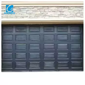 Portes de garage sectionnelles en acier de haute qualité de style moderne pour villas, surface finie, filet en fibre de verre - Product Image 2