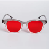 Gafas de Sol Retro TR90 con Montura Óptica, Lentes Amarillas, Rojas y Naranjas, Diseño Personalizado con Logotipo, Unisex, con Bloqueo de Luz Azul, a la Moda