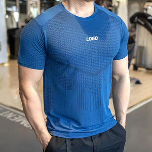 Oem Vêtements de sport d'été Polyester Respirant Workout Athlétique Muscle <span class=keywords><strong>Musculation</strong></span> Entraînement Col rond Gym Running T Shirt pour Hommes - Product Image 2