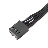 Câble de ventilateur de refroidissement pour ordinateur 1 à 2, câble 4 broches pour carte mère, répartiteur 4 broches vers double 4 broches, câble de ventilateur PWM pour CPU