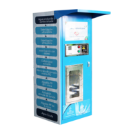 Distributeur d'eau purifiée à 8 étapes avec système carte/espèces, très demandé pour l'eau potable