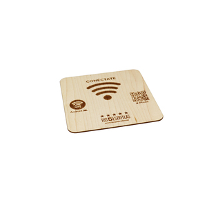 Étiquette d'affichage GSC 13,56 MHz RFID NFC sans contact en bois, étanche et résistante aux intempéries - Product Image 2