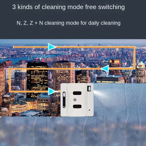 <span class=keywords><strong>Robot</strong></span> Nettoyeur de <span class=keywords><strong>Vitres</strong></span> Électrique à Aspiration Puissante et Pulvérisation d'Eau, Rechargeable, <span class=keywords><strong>pour</strong></span> le Nettoyage des Fenêtres Domestiques en Hauteur - Product Image 6