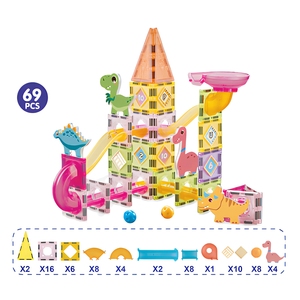 ELI TOYS – Vente directe usine – Ensemble de 69 blocs magnétiques dinosaures – Jouets éducatifs pour enfants – Éveil précoce – Circuit de billes magnétique 3D - Product Image 2