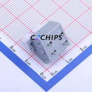 KF243-7.5-2P Spring Terminal Block Through hole Component (THT),P=7.5mm Connector 1x2P 7.5mm Gray 2P - Product Image 2