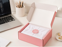 Caja de Cartón Corrugado Impresa Personalizada con Logotipo para Envíos de Comercio Electrónico, Ropa, Belleza y Regalos