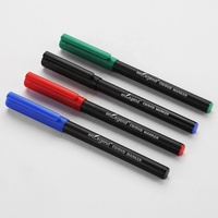 Stylo marqueur CD/DVD de qualité supérieure pointe fine 0.4-1.0mm encre permanente sans acide 4 couleurs pour disque/verre/métal