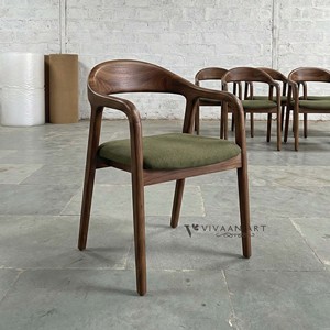 Chaises de salle à manger modernes en bois, confortables et empilables, pour la maison, la cuisine, le café et les restaurants. - Product Image 4