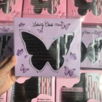 Extensions de cils en faux vison en gros, DIY, pré-coupées et segmentées, ensemble de cils en segments, grappes de cils inférieurs avec colle et scellant