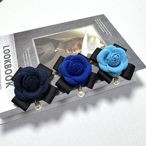 Broches de Tecido com Aroma de Rosa e Revestimento de Ródio com Corsages de Camélia para Ocasiões de Casamento Femininas e Infantis - Product Image 2