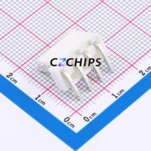 HC-VH-4AW-TW Wire-to-Board Pin Header Bent Lead Through Hole,P=3.96mm Connector 1x4P 3.96mm Right Angle Insert VH - Product Image 2