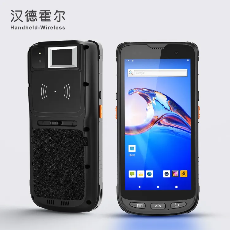 Scanner di impronte digitali biometrico portatile 4G Bluetooth wifi robusto PDA con Android SDK