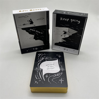 Cartes de tarot personnalisées en papier d'art 350 g/m², bords dorés, 78 cartes