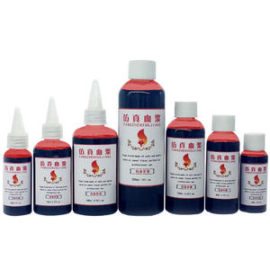 Etiqueta privada maquillaje arte película líquido falso spray de sangre falsa sangre coagulada piel cera paleta para Cosplay - Product Image 1