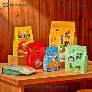 Bolsas de Embalaje Independientes para Alimentos, Octogonales, Selladas, de Papel de Aluminio, Resistentes a Altas Temperaturas, con Impresión Personalizada <span class=keywords><strong>ECOPACK</strong></span> - Product Image 2