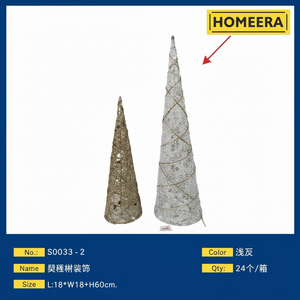 16x16x60cm LED luce albero di natale cono con batteria in rame filo luci telaio 16x16x16x60cm albero di natale - Product Image 1