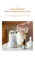Nouveau diffuseur d'aromathérapie écologique au design élégant d'éléphant, humidificateur, mode anneau de fumée, lumière LED de nuit à 7 couleurs, télécommande