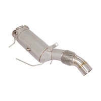 Downpipe Knalpot Stainless Steel High Flow Tebal 1.5mm dengan Catalytic Converter untuk M340 Generasi ke-3 B58 3.0T OPF