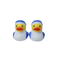 Jouets de bain en caoutchouc personnalisés pour enfants, jouets de baignoire en forme de canard, imprimés avec des motifs exclusifs, en vrac, mini, petits, en plastique, avec logo en vinyle