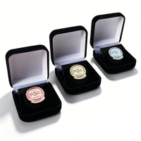 Épinglette de luxe à prix d'usine avec boîte de présentation en velours, coffret cadeau souvenir PGA