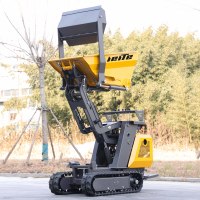 LEITE Mini-Raupendumper mit Motor, vollhydraulischem System, 500 kg Tragfähigkeit, Landwirtschaft, Gummiketten