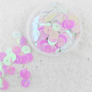 เลื่อมกลมแบนสีนมสำหรับตกแต่งเสื้อผ้า ชุดแต่งงาน งานประดิษฐ์  ฟิล์มพีวีซี  ขายส่ง - Product Image 3