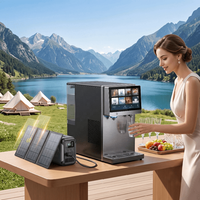 Distributeur d'eau RO portable 4L électrique à énergie solaire, chaud/froid/pétillant, 200 GPD pour usage domestique, camping-car, hôtel, glamping