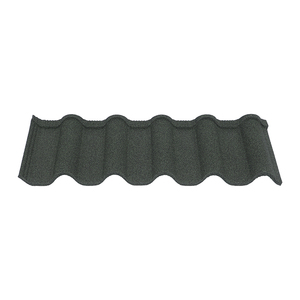 Tuiles de <span class=keywords><strong>toiture</strong></span> en acier galvanisé revêtues de copeaux de pierre de couleur Qinyuan de style moderne pour entrepôts, ignifuges et résistantes au vent - Product Image 1