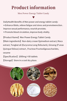 Pilules d'amélioration masculine pour hommes, OEM, naturelles, soulagent la fatigue, grande taille, favorisent les érections, comprimés énergétiques pour hommes, bonbons