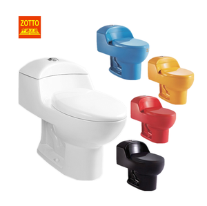WC monobloc en céramique sud-américaine à siphon en S, à chasse d'eau, coloré, économique, modèle 2024, vente chaude - Product Image 2