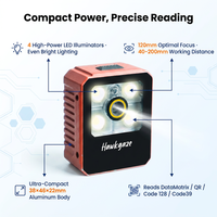 Escáner de Código de Barras 2D Fijo, Lector de Códigos QR Automotriz, Escáner de Código de Barras Ethernet Industrial Fijo, Mini Escáner de Código QR