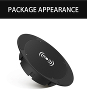 20W pour Qi Chargeur sans fil Mobilier de bureau intégré Chargeur de bureau 15W avec protection OTP & OVP pour téléphone mobile